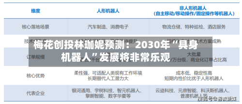 梅花创投林珈妮预测：2030年“具身机器人”发展将非常乐观-第2张图片