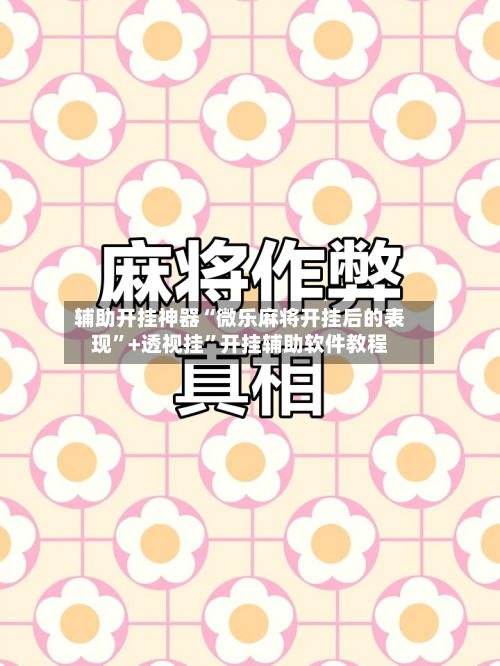 辅助开挂神器“微乐麻将开挂后的表现”+透视挂”开挂辅助软件教程