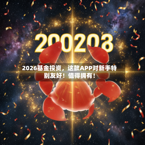 2026基金投资，这款APP对新手特别友好！值得拥有！