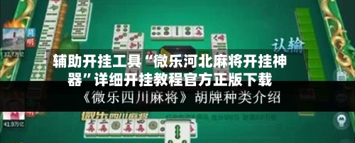 辅助开挂工具“微乐河北麻将开挂神器”详细开挂教程官方正版下载