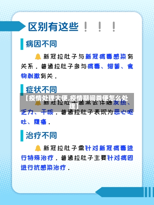 【疫情处理大便,疫情期间粪便怎么处理】
