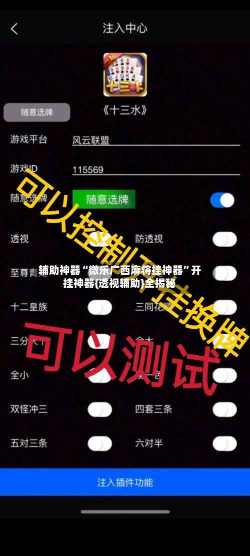 辅助神器“微乐广西麻将挂神器”开挂神器{透视辅助}全揭秘