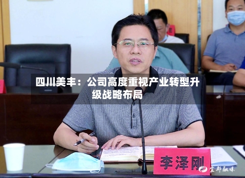 四川美丰：公司高度重视产业转型升级战略布局