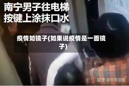 疫情如镜子(如果说疫情是一面镜子)