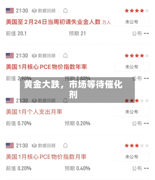 黄金大跌，市场等待催化剂