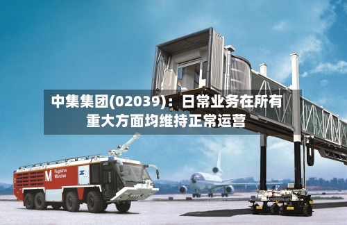 中集集团(02039):日常业务在所有重大方面均维持正常运营