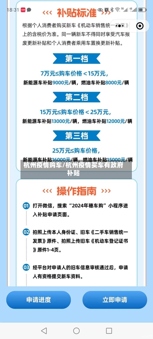 杭州疫情购车/杭州疫情买车有政府补贴