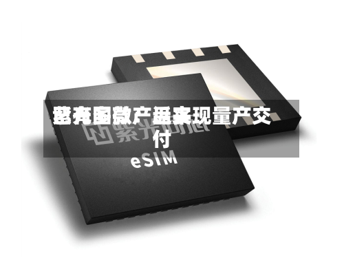 紫光国微:近来
已有多款产品实现量产交付