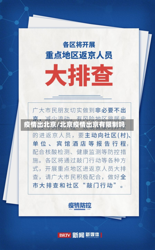 疫情出北京/北京疫情出京有限制吗