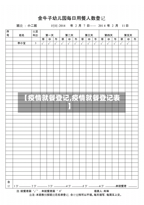 【疫情就餐登记,疫情就餐登记表】