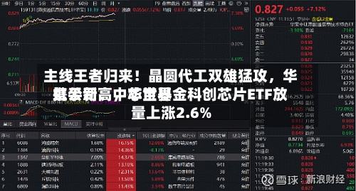 主线王者归来！晶圆代工双雄猛攻，华虹公司、中芯世界携手新高，华宝基金科创芯片ETF放量上涨2.6%
