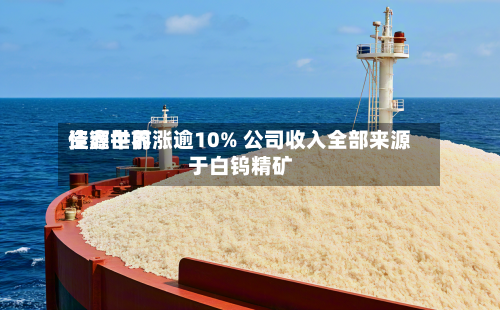 佳鑫世界资源午前涨逾10% 公司收入全部来源于白钨精矿