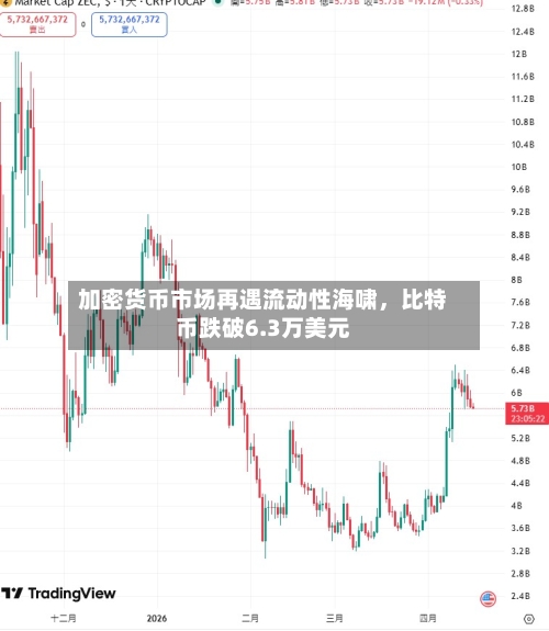 加密货币市场再遇流动性海啸，比特币跌破6.3万美元