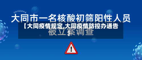 【大同疫情规定,大同疫情防控办通告】