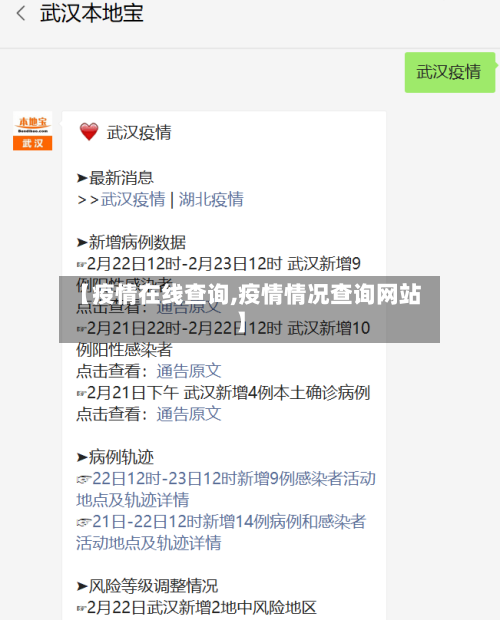 【疫情在线查询,疫情情况查询网站】