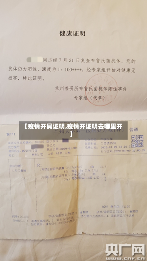 【疫情开具证明,疫情开证明去哪里开】