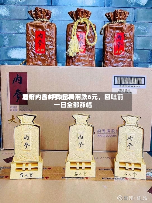酒价内参6月9日费用发布：古井贡古20下跌6元，回吐前一日全部涨幅