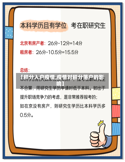 【积分入户疫情,疫情对积分落户的影响】