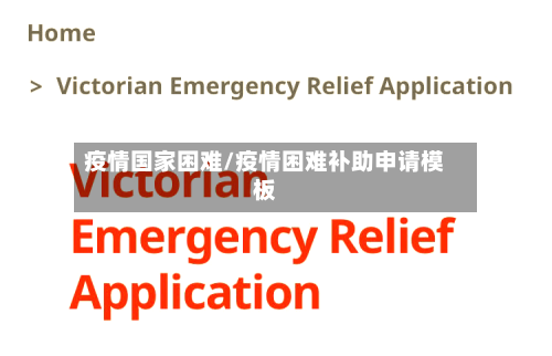 疫情国家困难/疫情困难补助申请模板