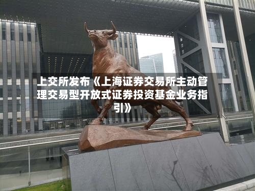 上交所发布《上海证券交易所主动管理交易型开放式证券投资基金业务指引》