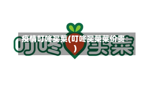 疫情叮咚买菜(叮咚买菜菜价贵)