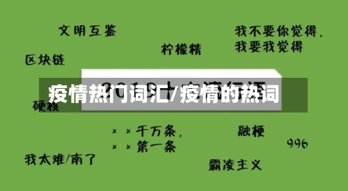 疫情热门词汇/疫情的热词