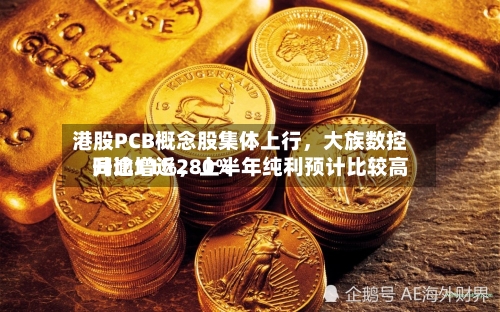 港股PCB概念股集体上行,大族数控升逾11%,上半年纯利预计比较高
同比增近280%